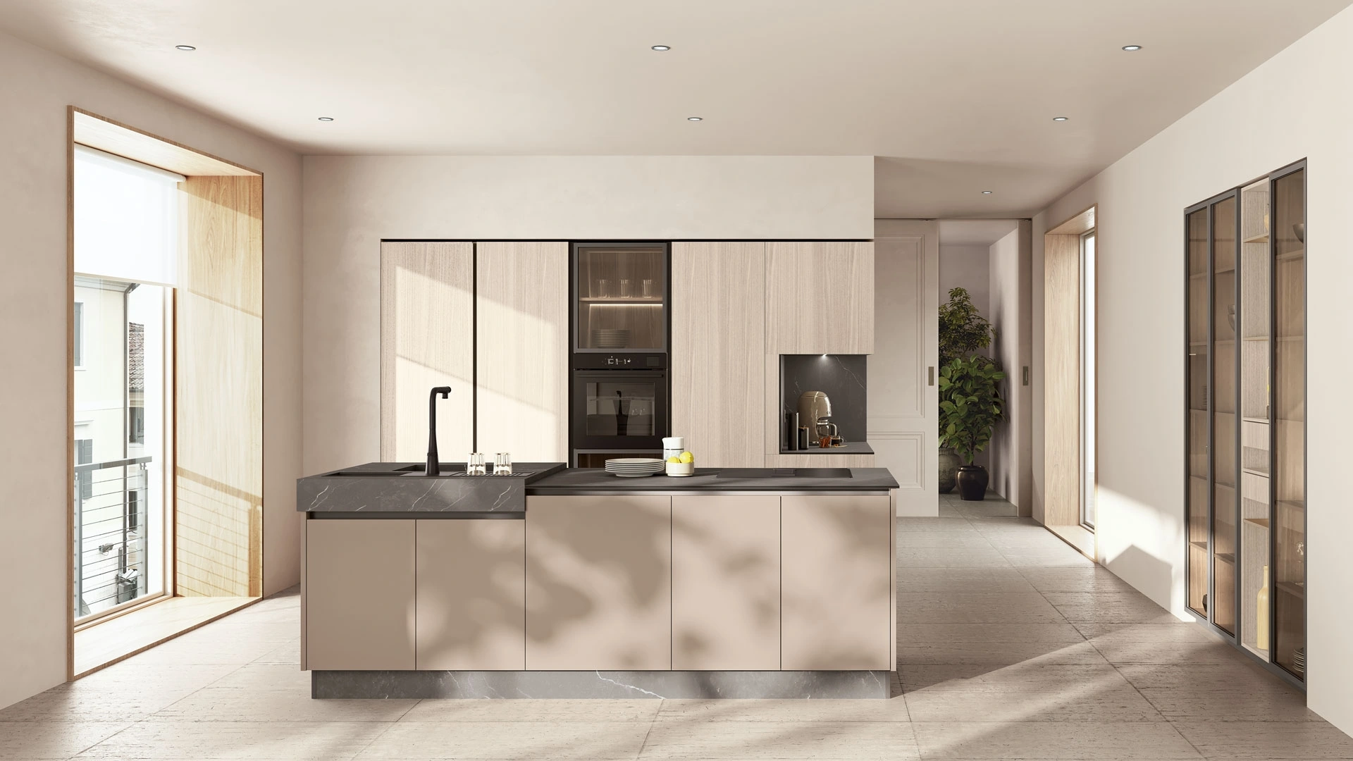Cucina Moderna Maxima con isola di Creo