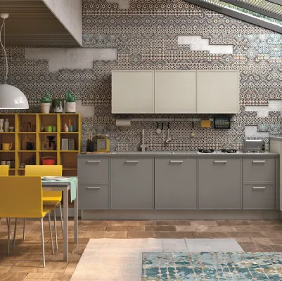 Cucina Moderna Rewind angolare laccato di Creo