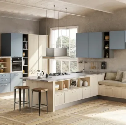 Cucina Rewind con penisola di Creo