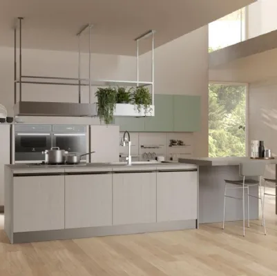 Cucina Moderna con isola Round 08 di Lube