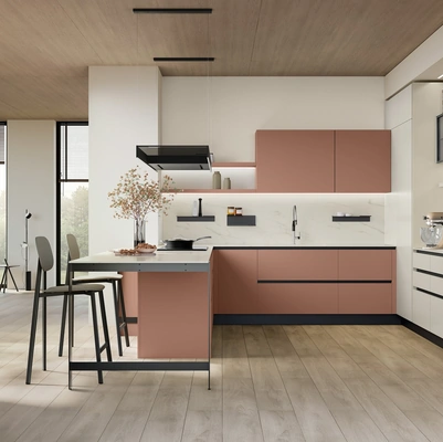 Cucina Moderna con penisola Shade Lab 07 di Lube