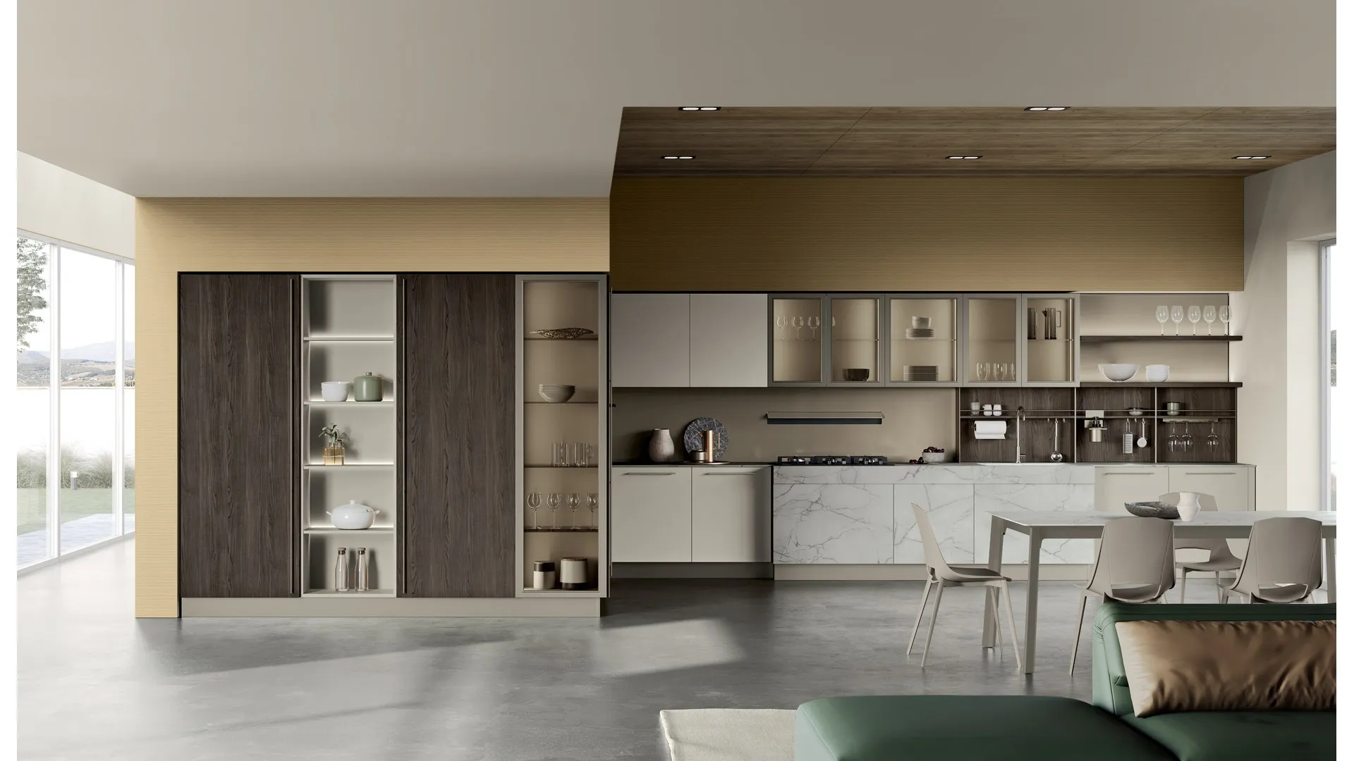 Cucina Moderna ad angolo Tablet 03 di Creo