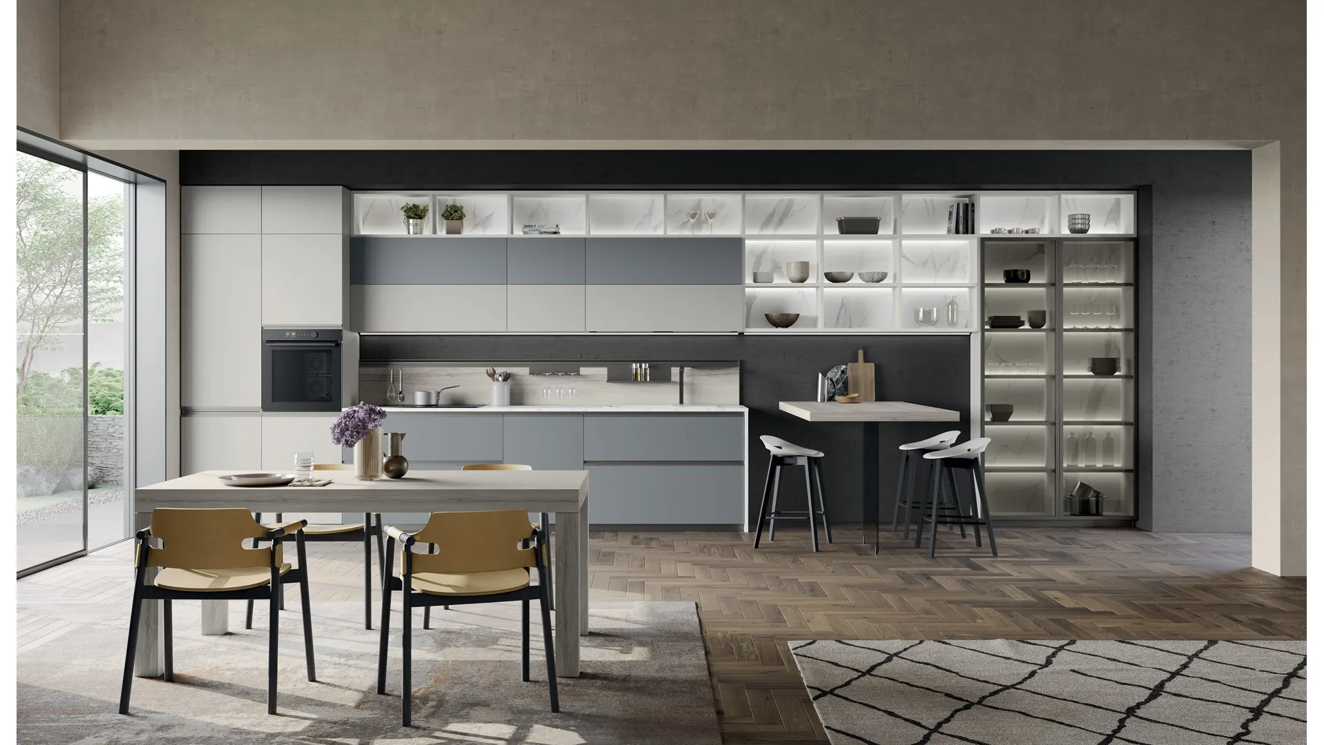 Cucina Moderna con penisola Tablet 11 di Creo