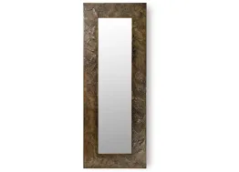 Specchio con cornice in legno decorata a mano Africa di Cantori