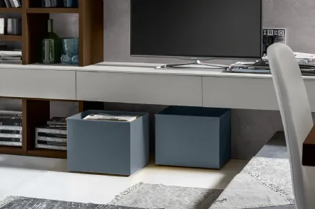 Contenitore Cestone Metal in laccato opaco di SantaLucia