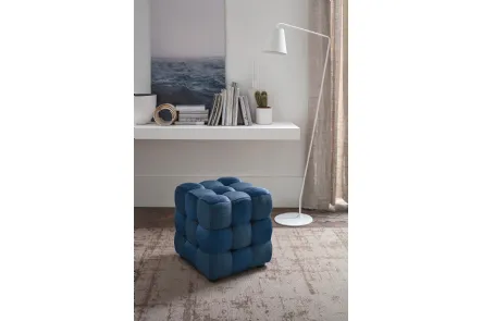 Pouf Cube in tessuto imbottito e trapuntato di Target Point