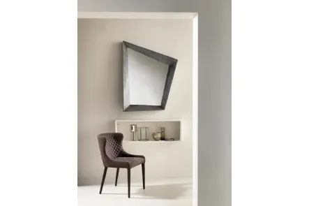 Specchio con cornice in pietra di design Diamond di Stones
