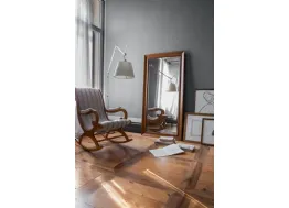 Specchio rettangolare Diana con cornice in legno di Tonin Casa