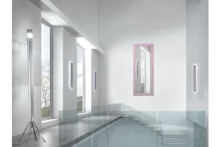 Specchio con cornice in legno glitterata Gemme di Unico Italia
