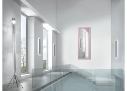 Specchio con cornice in legno glitterata Gemme di Unico Italia