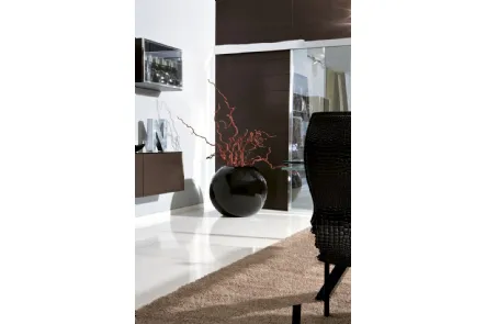 Vaso in ceramica verniciato Nero lucido Giove di Unico Italia