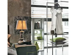 Appendiabiti Kalista Midi con struttura in metallo bianco gesso di Tomasella