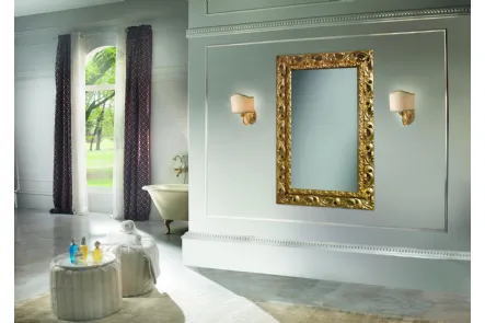 Specchio classico con cornice in legno traforata Luigi XVI di Unico Italia