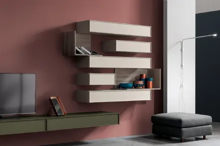 Mensole di design Modulo Fold in laccato opaco di SantaLucia