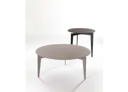 Tavolino in vetro e struttura in acciaio Nordic di Pezzani