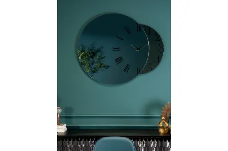 Orologio di design Fusion in cristallo fumè di Tonin Casa