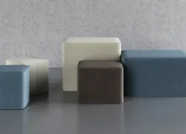 Pouf in tessuto disponibile in cinque misure diverse Porter di Doimo Salotti