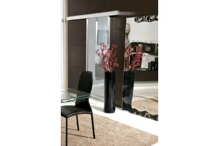 Vaso in ceramica verniciato Nero lucido Regolo di Unico Italia