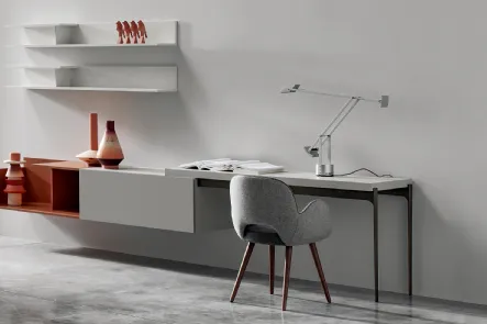 Scrittoio Tavolo H747 moderno con gambe affusolate di SantaLucia