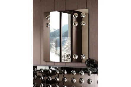 Specchio con bolle in rilievo Rock di Tonin Casa