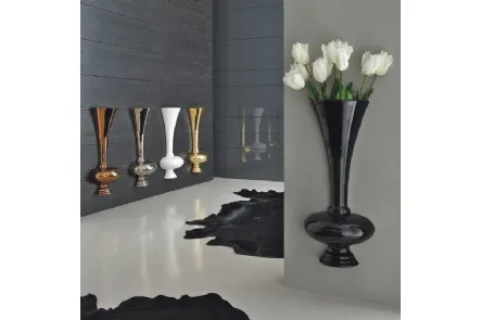 Vaso da muro di design in ceramica Tromba Fifty di Adriani e Rossi