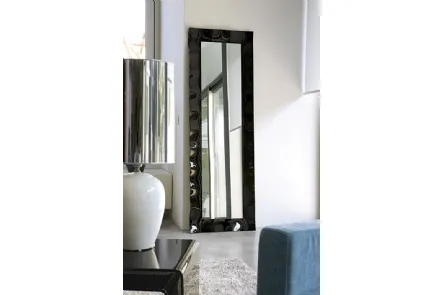 Specchio con vetro verniciato nero con specchio applicato Vertigo di Unico Italia