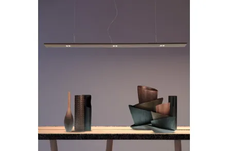 Lampada a sospensione in metallo con tecnologia LED Hi Line di Adriani e Rossi