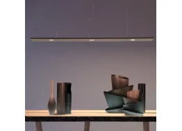 Lampada a sospensione in metallo con tecnologia LED Hi Line di Adriani e Rossi