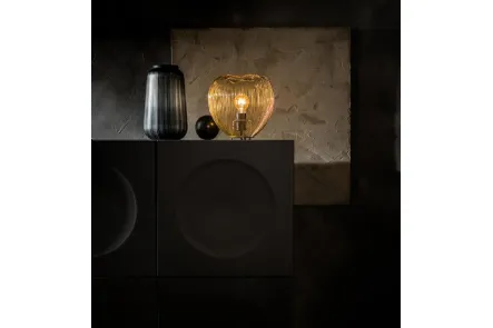 Lampada da tavolo Jaula in metallo verniciato Ottone lucido di Stones