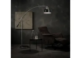 Lampada da terra Manhattan in metallo cromato di Stones