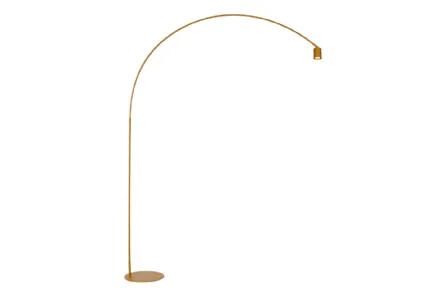 Lampada da terra di design Maison oro in metallo dorato con punto luce orientabile di F_A_N_ Europe