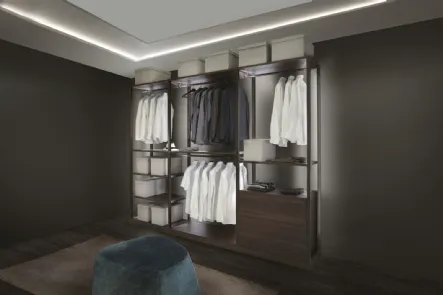 Cabina Armadio in Palissandro Avantgarde 001 di Unico Italia