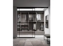 Armadio Cabina Platino componibile su misura Modul Box Twist di Nardi Interni