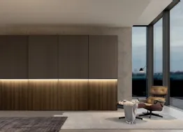 Armadio con ante scorrevoli e luci a led Vitalyty Rail di Colombini Casa