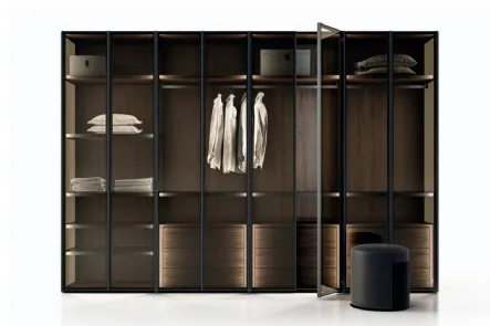 Armadio anta battente in vetro moderno Luxury di SantaLucia