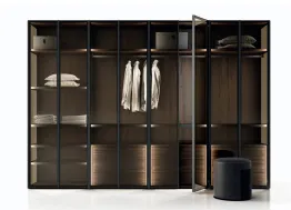 Armadio anta battente in vetro moderno Luxury di SantaLucia