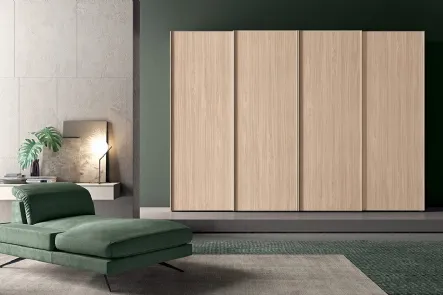 Armadio con ante scorrevoli Vitalyty Style in melaminico finitura effetto legno di Colombini Casa