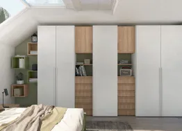 Armadio con ante battenti Volo Jolly M305 in melaminico di Colombini Casa