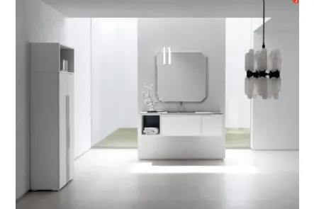Mobile da Bagno sospeso in melaminico B201 BD002 di Compab