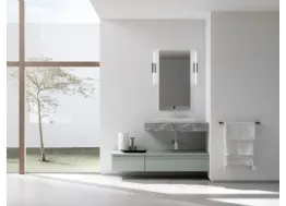 Mobile da Bagno sospeso in laccato opaco B201 BD011 di Compab