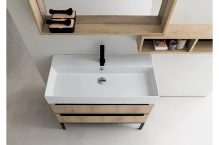 Mobile Bagno da appoggio in nobilitato effetto legno B201 BD023 di Compab