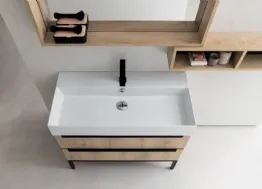 Mobile Bagno da appoggio in nobilitato effetto legno B201 BD023 di Compab