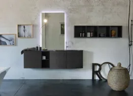 Mobile da Bagno sospeso in rovere K25 32 di Compab