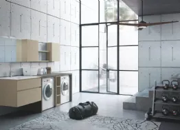 Mobile da Bagno per lavanderia laccato opaco Laundry 01 di Puntotre