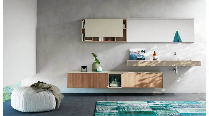Mobile da Bagno LC Composizione 4 di Puntotre