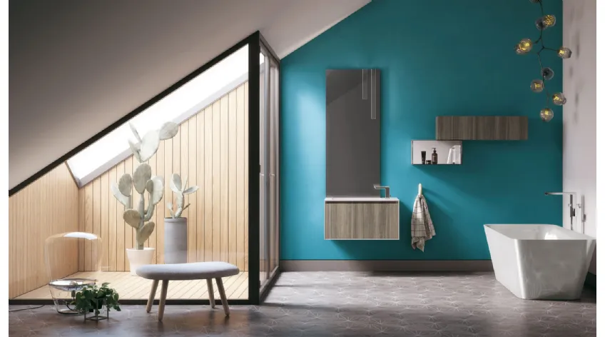 Mobile da Bagno LC Composizione 5 di Puntotre