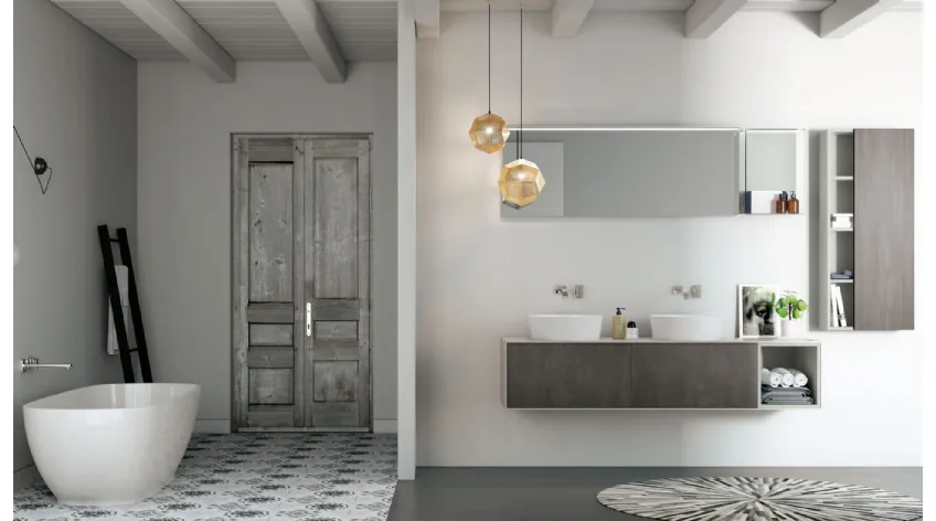 Mobile da Bagno LC Composizione 8 di Puntotre
