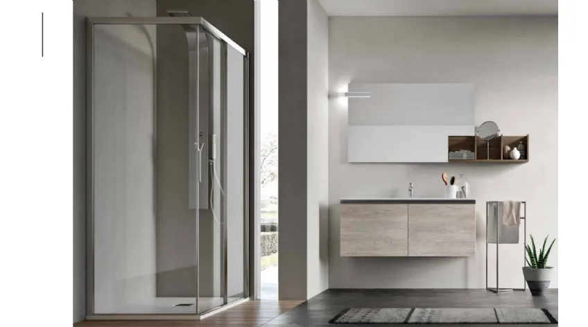Mobile da Bagno sospeso in melaminico Start Block 04 di Ardeco