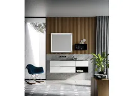 Mobile da Bagno Sistema Maniglia Composizione 25 di Puntotre