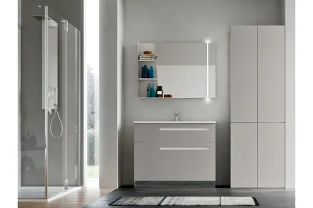 Mobile da Bagno per lavanderia in laccato Grigio Londra opaco Start Wash 02 di Ardeco